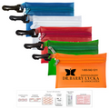 19 Piece Doctor's First Aid Kit in Translucent Vinyl Zipper Pouch